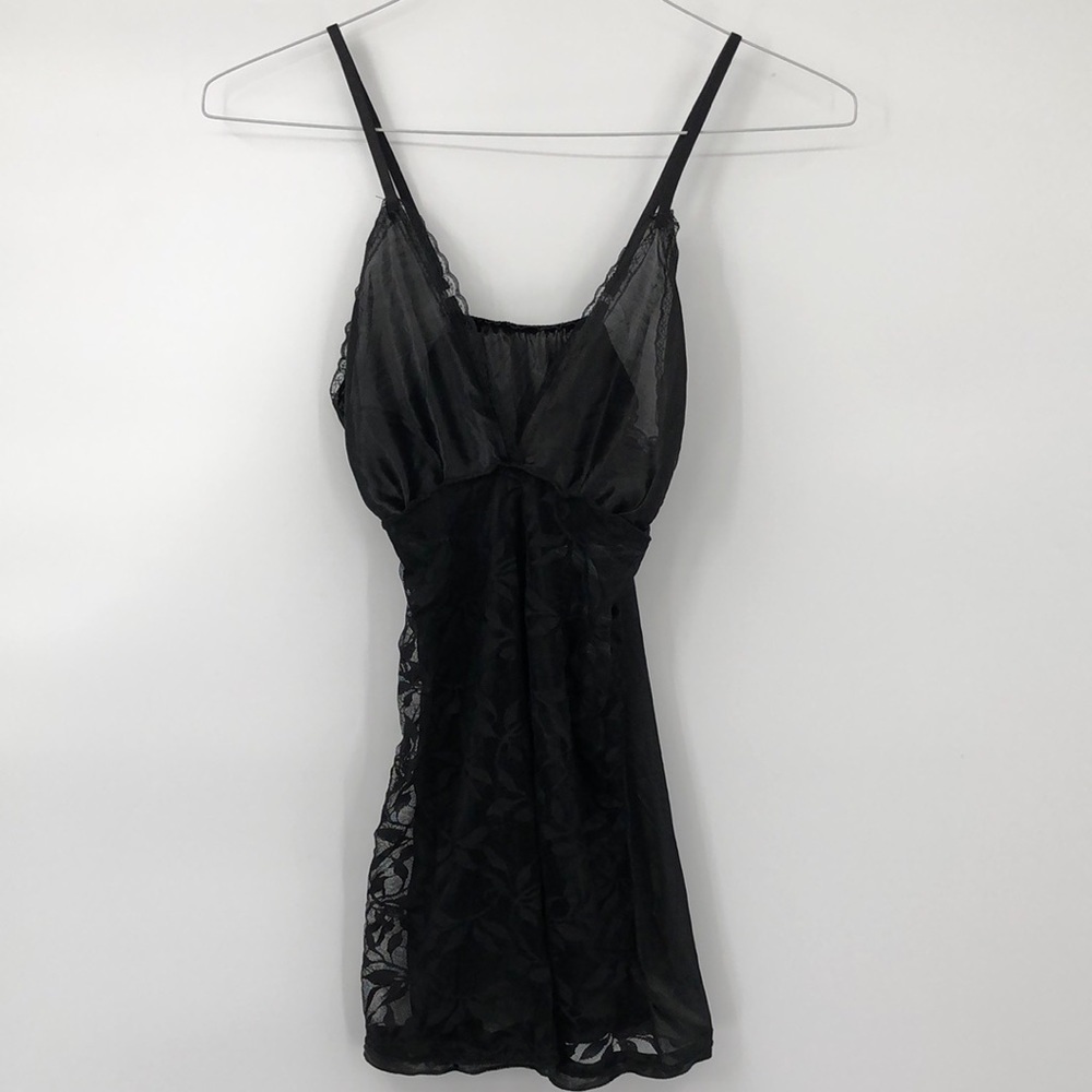 3/$25 Black Babydoll Lingerie with Thong Size XXS/XS/S